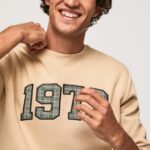 גברים 4N8XB889 Pepe Jeans אֶבֶן מגשר כותנה לוגו 1973