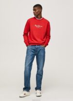 ⁦גברים 4N8XB890 Pepe Jeans סטודיו אדום מגשר כותנה לוגו מודפס⁩ – תמונה ⁦2⁩