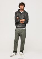 ⁦גברים 4N8XB893 Pepe Jeans שטוף שחור מגשר כותנה בנדנה⁩ – תמונה ⁦2⁩