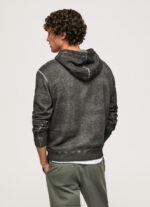 ⁦גברים 4N8XB893 Pepe Jeans שטוף שחור מגשר כותנה בנדנה⁩ – תמונה ⁦4⁩
