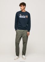 גברים 4N8XB894 Pepe Jeans dulwich מגשר כותנה צווארון מעוגל