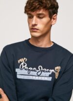 ⁦גברים 4N8XB894 Pepe Jeans dulwich מגשר כותנה צווארון מעוגל⁩ – תמונה ⁦3⁩