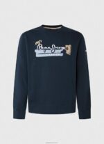⁦גברים 4N8XB894 Pepe Jeans dulwich מגשר כותנה צווארון מעוגל⁩ – תמונה ⁦5⁩