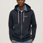 גברים 4N8XB905 Pepe Jeans dulwich מגשר עם רוכסן בהדפס לוגו