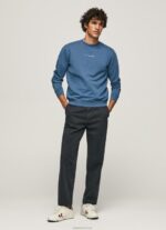⁦גברים 4N8XB907 Pepe Jeans jarman סווטשירט כותנה מודפס לוגו⁩ – תמונה ⁦2⁩