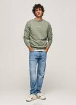 ⁦גברים 4N8XB908 Pepe Jeans יְצִיקָה סווטשירט כותנה מודפס לוגו⁩ – תמונה ⁦2⁩