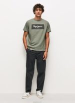 ⁦גברים 4N8XB914 Pepe Jeans יְצִיקָה חולצת טריקו מכותנה לוגו רקום⁩ – תמונה ⁦2⁩
