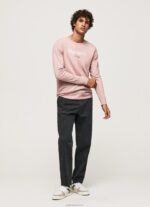 ⁦גברים 4N8XB915 Pepe Jeans ורוד אקונומיקה חולצת טריקו כותנה לוגו מודפס⁩ – תמונה ⁦2⁩