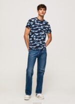 ⁦גברים 4N8XB922 Pepe Jeans אוזי חולצת טריקו בהדפס הסוואה⁩ – תמונה ⁦2⁩