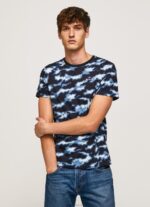 גברים 4N8XB922 Pepe Jeans אוזי חולצת טריקו בהדפס הסוואה