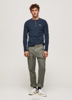 ⁦גברים 4N8XB923 Pepe Jeans dulwich חולצת טריקו מכותנה סרוגת וופל⁩ – תמונה ⁦2⁩