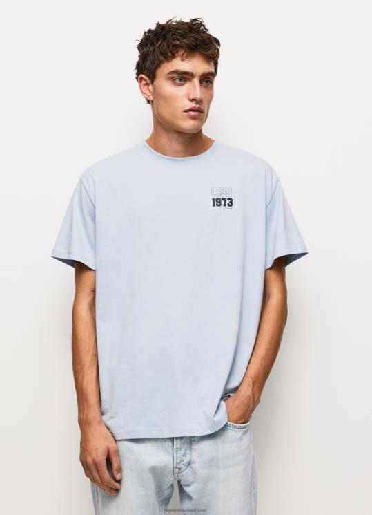 d792d791d7a8d799d79d_4n8xb924_pepe_jeans_d79bd797d795d79c_d790d7a7d795d7a0d795d79ed799d7a7d794_d797d795d79cd7a6d7aa_d798d799_d79.jpg גברים 4N8XB924 Pepe Jeans כחול אקונומיקה חולצת טי כותנה עם לוגו משנת 1973 – תמונה 1