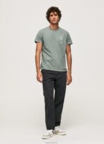 ⁦גברים 4N8XB925 Pepe Jeans יְצִיקָה חולצת כותנה מכובסת וצבועה⁩ – תמונה ⁦2⁩