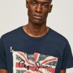 גברים 4N8XB935 Pepe Jeans dulwich לוגו דגל n חולצת דגל מנופפת