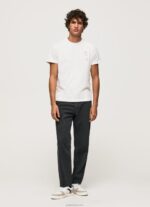 ⁦גברים 4N8XB942 Pepe Jeans לבן חולצת כותנה מכובסת וצבועה⁩ – תמונה ⁦2⁩