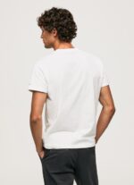 ⁦גברים 4N8XB942 Pepe Jeans לבן חולצת כותנה מכובסת וצבועה⁩ – תמונה ⁦4⁩