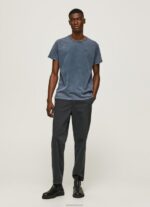 ⁦גברים 4N8XB948 Pepe Jeans dulwich חולצת טריקו כותנה לוגו מודפס⁩ – תמונה ⁦2⁩