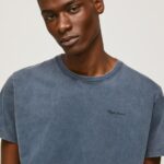 גברים 4N8XB948 Pepe Jeans dulwich חולצת טריקו כותנה לוגו מודפס