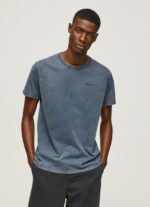 ⁦גברים 4N8XB948 Pepe Jeans dulwich חולצת טריקו כותנה לוגו מודפס⁩ – תמונה ⁦3⁩
