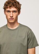 ⁦גברים 4N8XB949 Pepe Jeans יְצִיקָה חולצת טריקו כותנה לוגו מודפס⁩ – תמונה ⁦3⁩