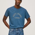גברים 4N8XB951 Pepe Jeans jarman חולצה בהדפס לוגו