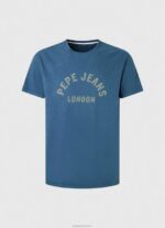 ⁦גברים 4N8XB951 Pepe Jeans jarman חולצה בהדפס לוגו⁩ – תמונה ⁦5⁩