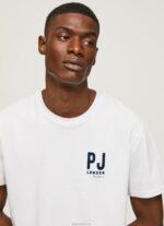 גברים 4N8XB953 Pepe Jeans לבן חולצה בהדפס לוגו
