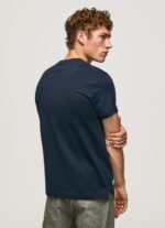 ⁦גברים 4N8XB956 Pepe Jeans dulwich חולצת כותנה בהדפס דגלים⁩ – תמונה ⁦4⁩