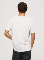 ⁦גברים 4N8XB958 Pepe Jeans לבן חולצה בהדפס תמונות⁩ – תמונה ⁦4⁩