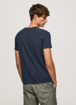 ⁦גברים 4N8XB959 Pepe Jeans dulwich חולצת טריקו מכותנה סרוגת וופל⁩ – תמונה ⁦4⁩