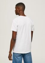 ⁦גברים 4N8XB970 Pepe Jeans לבן חולצה בהדפס לוגו⁩ – תמונה ⁦4⁩