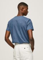 ⁦גברים 4N8XB975 Pepe Jeans jarman חולצת טריקו עם לוגו רקום⁩ – תמונה ⁦4⁩