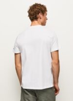 ⁦גברים 4N8XB977 Pepe Jeans לבן חולצת לוגו אותיות⁩ – תמונה ⁦4⁩