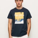 גברים 4N8XB979 Pepe Jeans dulwich חולצה בהדפס לוגו