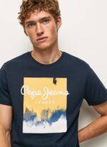 ⁦גברים 4N8XB979 Pepe Jeans dulwich חולצה בהדפס לוגו⁩ – תמונה ⁦3⁩