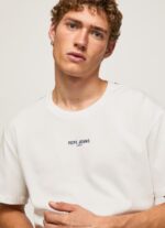 ⁦גברים 4N8XB981 Pepe Jeans לבן חולצה בהדפס תמונות⁩ – תמונה ⁦3⁩