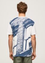 ⁦גברים 4N8XB981 Pepe Jeans לבן חולצה בהדפס תמונות⁩ – תמונה ⁦4⁩