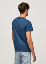 ⁦גברים 4N8XB983 Pepe Jeans jarman חולצת טריקו מכותנה עם לוגו מברשות⁩ – תמונה ⁦4⁩