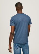 ⁦גברים 4N8XB986 Pepe Jeans jarman חולצת טריקו עם הדפס לוגו משיש⁩ – תמונה ⁦4⁩
