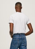 ⁦גברים 4N8XB987 Pepe Jeans לבן חולצת טריקו עם הדפס לוגו משיש⁩ – תמונה ⁦4⁩