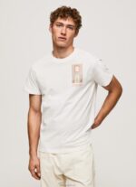 ⁦גברים 4N8XB990 Pepe Jeans צבע קרם חולצה בהדפס תמונות⁩ – תמונה ⁦2⁩