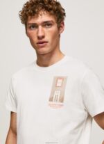 ⁦גברים 4N8XB990 Pepe Jeans צבע קרם חולצה בהדפס תמונות⁩ – תמונה ⁦3⁩