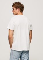 ⁦גברים 4N8XB992 Pepe Jeans צבע קרם חולצה בהדפס לוגו⁩ – תמונה ⁦4⁩