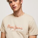 גברים 4N8XB993 Pepe Jeans לֶתֶת חולצה בהדפס לוגו