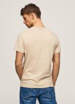 ⁦גברים 4N8XB996 Pepe Jeans לֶתֶת חולצת טריקו מכותנה פשוטה⁩ – תמונה ⁦4⁩