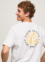 ⁦גברים 4N8XB997 Pepe Jeans לבן חולצה בהדפס לוגו⁩ – תמונה ⁦3⁩