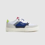 יֶלֶד 4N8XB1526 Pepe Jeans לבן נעלי ספורט מעור קנטון מאסטר