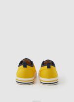 ⁦יֶלֶד 4N8XB1543 Pepe Jeans צהוב רוגבי סניקרס בייסיק של בריידי⁩ – תמונה ⁦4⁩