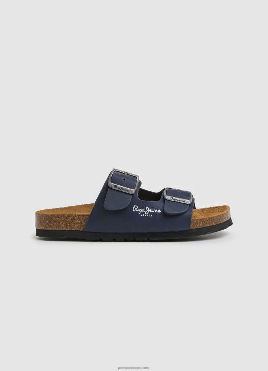 d799d6b6d79cd6b6d793_4n8xb1546_pepe_jeans_d797d799d79c_d794d799d79d_d7a1d7a0d793d79cd799d79d_d790d7a0d798d795d79ed799d799d79d_d7.jpg יֶלֶד 4N8XB1546 Pepe Jeans חיל הים סנדלים אנטומיים כפולים של קנזס – תמונה 1