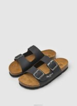 ⁦יֶלֶד 4N8XB1548 Pepe Jeans שָׁחוֹר סנדלים אנטומיים כפולים של קנזס⁩ – תמונה ⁦3⁩